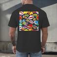 Comic Book Pop Art Modern Fun Men's Back Print T-Shirt Comic Book Pop Art Modern Fun Men's Back Print T-Shirt