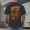 Comic Book Superhero Fall Season Leaf Blower Men's Back Print T-Shirt