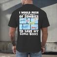 Comics Collecting Book Collector Guide Comics Lover Men's Back Print T-Shirt Comics Collecting Book Collector Guide Comics Lover Men's Back Print T-Shirt