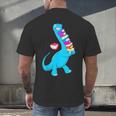 Cool Dinosaur Books Art For Men Women Libarian Book Lover Men's Back Print T-Shirt Cool Dinosaur Books Art For Men Women Libarian Book Lover Men's Back Print T-Shirt