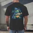 Cool Magical Book With Wizard Turtle For Adults And Kids Men's Back Print T-Shirt Cool Magical Book With Wizard Turtle For Adults And Kids Men's Back Print T-Shirt