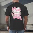Coquette Reading Book Lover Pink Bow Bookish Mom & Daughter Men's Back Print T-Shirt Coquette Reading Book Lover Pink Bow Bookish Mom & Daughter Men's Back Print T-Shirt