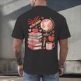 Coquette Teacher School Supplies Bows Books Globe Apple Cute Men's Back Print T-Shirt Coquette Teacher School Supplies Bows Books Globe Apple Cute Men's Back Print T-Shirt