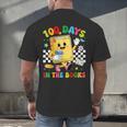 Cute 100 Days In The Books Groovy Boy Girl Teacher Men's Back Print T-Shirt