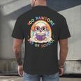 Cute 100th Day Of School 100 Days Dog Reading Book Rainbow Men's Back Print T-Shirt Cute 100th Day Of School 100 Days Dog Reading Book Rainbow Men's Back Print T-Shirt