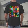 Cute ABCs Shirt Alphabet Colorful Letters Reading Books Kids Men's Back Print T-Shirt Cute ABCs Shirt Alphabet Colorful Letters Reading Books Kids Men's Back Print T-Shirt