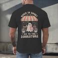 Cute Bookstore Ghost Retro Women Book Lovers Men's Back Print T-Shirt