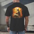 Cute Corgi Dog In Japanese Kimono With Book Men Women Girls Kids Men's Back Print T-Shirt