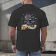 Cute Dragon Books Flower Bookworm Book Lover Men's Back Print T-Shirt Cute Dragon Books Flower Bookworm Book Lover Men's Back Print T-Shirt