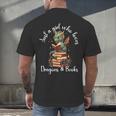 Cute Dragon Reading Book Bookworm Dragon And Books For Women Men's Back Print T-Shirt Cute Dragon Reading Book Bookworm Dragon And Books For Women Men's Back Print T-Shirt