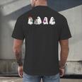 Cute Ghosts Reading Books Lover Spooky Season Halloween Men's Back Print T-Shirt