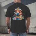 Cute Highland Cow Reading Book Baby Cow Bookworm Men's Back Print T-Shirt Cute Highland Cow Reading Book Baby Cow Bookworm Men's Back Print T-Shirt