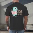 Cute Pigeon This Is My Book Character Costume For Reading Men's Back Print T-Shirt Cute Pigeon This Is My Book Character Costume For Reading Men's Back Print T-Shirt