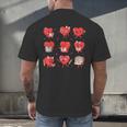 Cute Reading Hearts Valentine Day Book Lover Teacher Student Men's Back Print T-Shirt Cute Reading Hearts Valentine Day Book Lover Teacher Student Men's Back Print T-Shirt