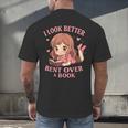 Cute Reading Outfit Book Lover Tee For Women Who Read Men's Back Print T-Shirt
