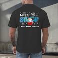 Cute Snowman Let It Snow I Have Books Reader Men's Back Print T-Shirt Cute Snowman Let It Snow I Have Books Reader Men's Back Print T-Shirt