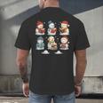 Cute Snowman Reading Books Christmas Winter Book Lover Men's Back Print T-Shirt Cute Snowman Reading Books Christmas Winter Book Lover Men's Back Print T-Shirt