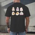 Cute Spooky Reading Book Halloween Fall Ghost Autumn Men's Back Print T-Shirt