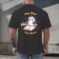 Cute Xmas Book Lover Penguin Reading Cosy Days Cosy Reads Men's Back Print T-Shirt Cute Xmas Book Lover Penguin Reading Cosy Days Cosy Reads Men's Back Print T-Shirt