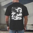 Dark Academia Fantasy Dragon Book Lover Bookish Goblincore Men's Back Print T-Shirt