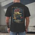 Dark Romance Reader Vintage Floral Book Lover Men's Back Print T-Shirt