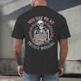 Dark Romance Had Me At Trigger Warning Skeleton Smutt Book Men's Back Print T-Shirt Dark Romance Had Me At Trigger Warning Skeleton Smutt Book Men's Back Print T-Shirt