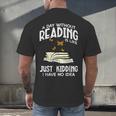 Day Without Reading Read Librarian Book Men Women Kids Men's Back Print T-Shirt