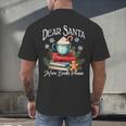 Dear Santa More Book Please Christmas Book Librarian Men's Back Print T-Shirt Dear Santa More Book Please Christmas Book Librarian Men's Back Print T-Shirt