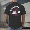 Dibs On The Villain Dark Romance Books Skeleton Morally Grey Men's Back Print T-Shirt