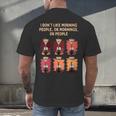 I Dont Like Morning People Introvert Coffee Lover Antisocial Men's Back Print T-Shirt