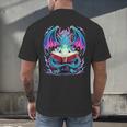 Dragon Reading Book Lover Men's Back Print T-Shirt