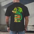 Dragon Reading Books Matching Bookworm Readers Librarian Men's Back Print T-Shirt