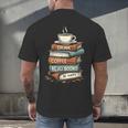 Drink Coffee Read Books Be Happy Caffeine Espresso Men's Back Print T-Shirt