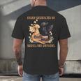 Easily Distracted By Books & Dragons Librarian Book Lover Men's Back Print T-Shirt Easily Distracted By Books & Dragons Librarian Book Lover Men's Back Print T-Shirt