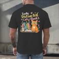 Easily Distracted By Cats And Books Book & Cat Lover Men's Back Print T-Shirt