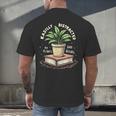 Easily Distracted By Plants And Books Men's Back Print T-Shirt Easily Distracted By Plants And Books Men's Back Print T-Shirt