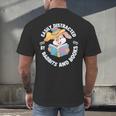 Easily Distracted By Rabbits And Books Reading Men's Back Print T-Shirt