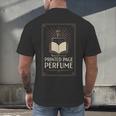 Printed Page Perfume Book Lover Saying Men's Back Print T-Shirt