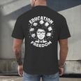 Education Is Freedom History Books African Pride Women Men's Back Print T-Shirt Education Is Freedom History Books African Pride Women Men's Back Print T-Shirt