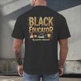 Educator By Popular Demand African American Book Lover Men's Back Print T-Shirt Educator By Popular Demand African American Book Lover Men's Back Print T-Shirt