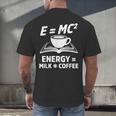 EMC2 Energy Milk x Coffee Science Book Math Lover Men's Back Print T-Shirt
