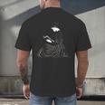 Emily Dickinson Reading A Book Men's Back Print T-Shirt Emily Dickinson Reading A Book Men's Back Print T-Shirt