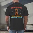 Emotionally Recovering From A Book Frog Men's Back Print T-Shirt Emotionally Recovering From A Book Frog Men's Back Print T-Shirt