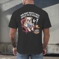 English Bulldog Dog Reading Book 67 Six Seven Meme Men's Back Print T-Shirt
