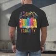 Equality Book LGBTQ Wildflowers Equal Rights Gay Kindness Men's Back Print T-Shirt Equality Book LGBTQ Wildflowers Equal Rights Gay Kindness Men's Back Print T-Shirt