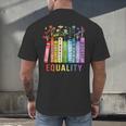 Equality Books Peace Love Compassion LGBT Gay Lesbian Pride Men's Back Print T-Shirt