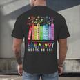 Equality Hurts No One Floral Books LGBTQ Pride Human Rights Men's Back Print T-Shirt Equality Hurts No One Floral Books LGBTQ Pride Human Rights Men's Back Print T-Shirt