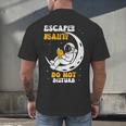 Escaped Reality Do Not Disturb Book Lover Men's Back Print T-Shirt Escaped Reality Do Not Disturb Book Lover Men's Back Print T-Shirt