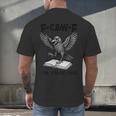 F-Caw-F Crow Book Lovers Vintage Bookish Bird Men's Back Print T-Shirt F-Caw-F Crow Book Lovers Vintage Bookish Bird Men's Back Print T-Shirt
