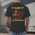F-CAW-F I'm Reading Chicken Book Lover Introvert Meme Men's Back Print T-Shirt F-CAW-F I'm Reading Chicken Book Lover Introvert Meme Men's Back Print T-Shirt